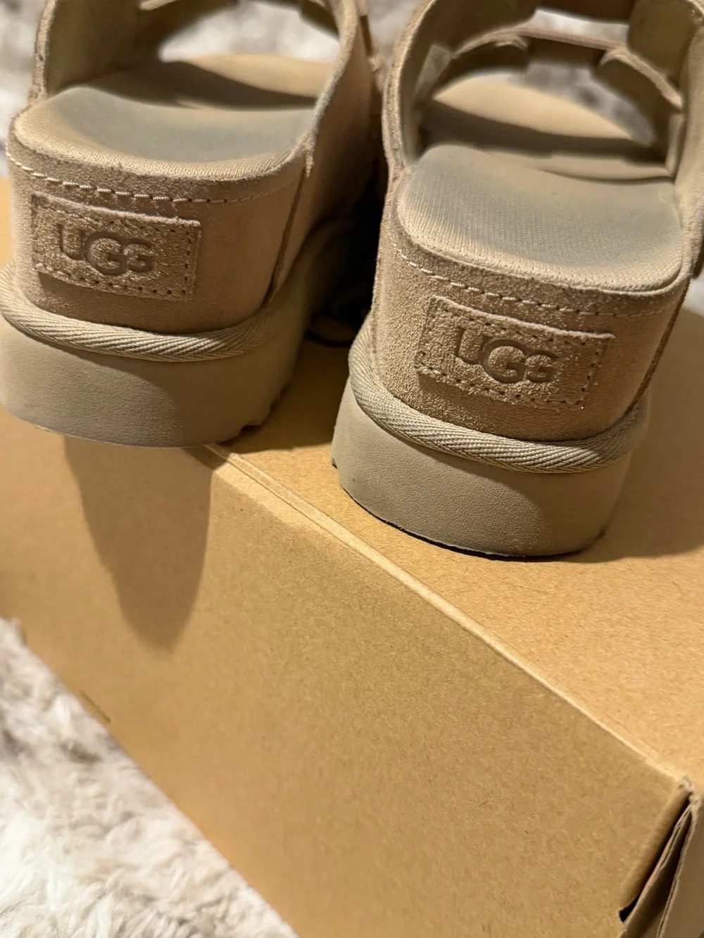 UGG Suede Women Platform Sandals